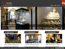 Tablet Screenshot of museivaldicecina.it